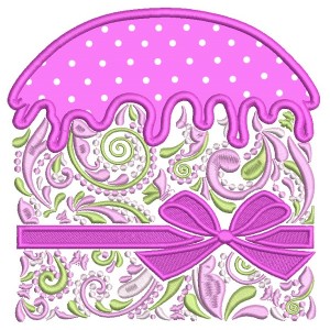 Ornate European Easter Bread Applique Machine Embroidery Design Digitized Pattern